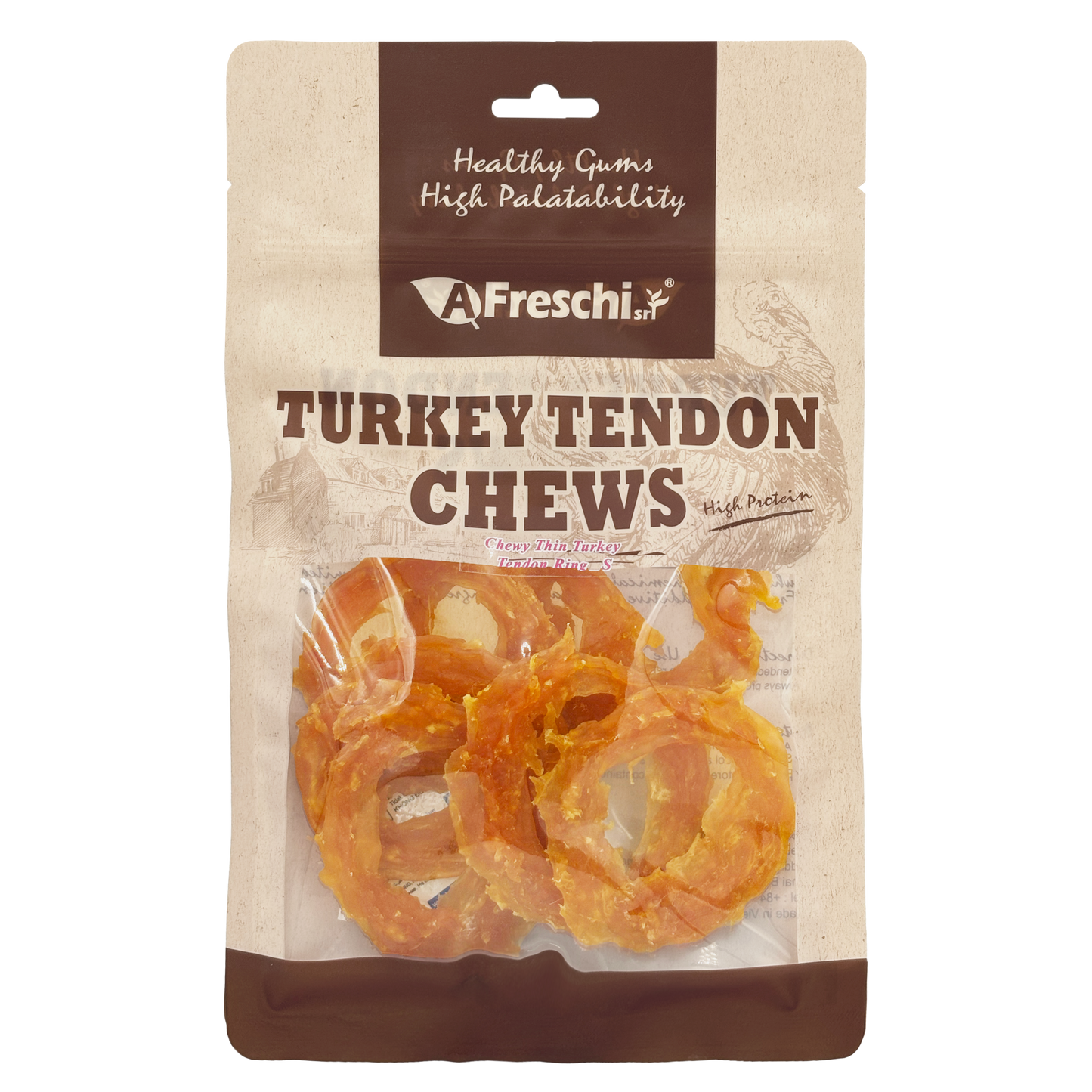 Afreschi Turkey Tendon Jerky Dog Treats