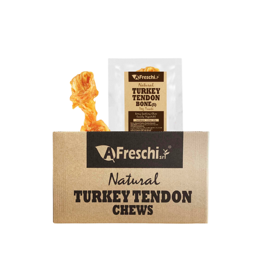 Afreschi Natural Turkey Tendon Dental Chew Dog Treats