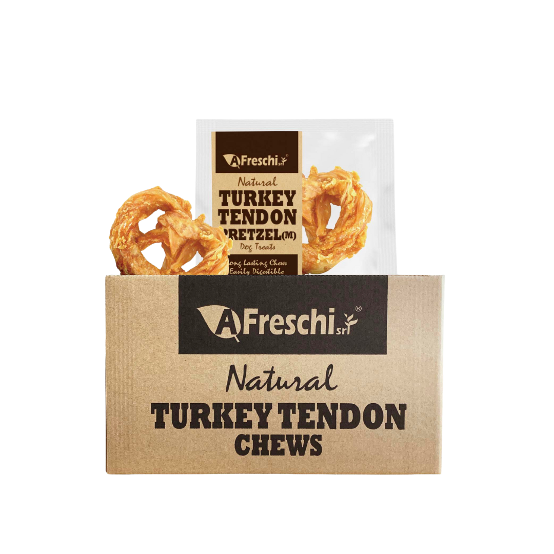 Afreschi Natural Turkey Tendon Dental Chew Dog Treats