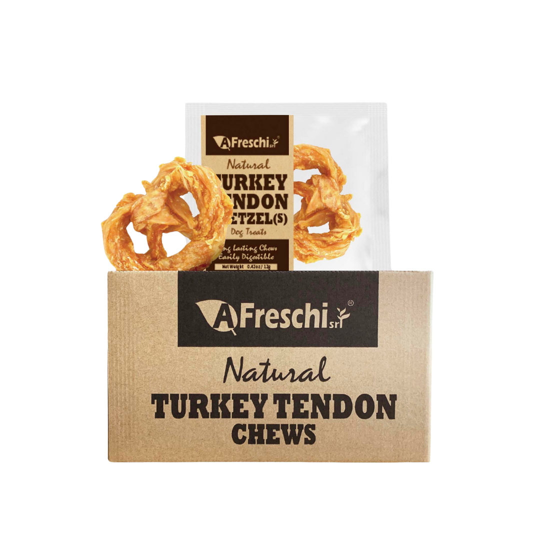Afreschi Natural Turkey Tendon Dental Chew Dog Treats