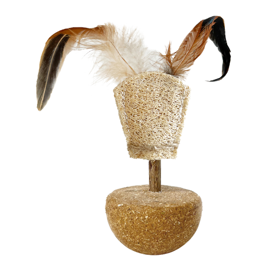 CatWant Feather Silvervine Gall Fruit Tumbler Cat Toy