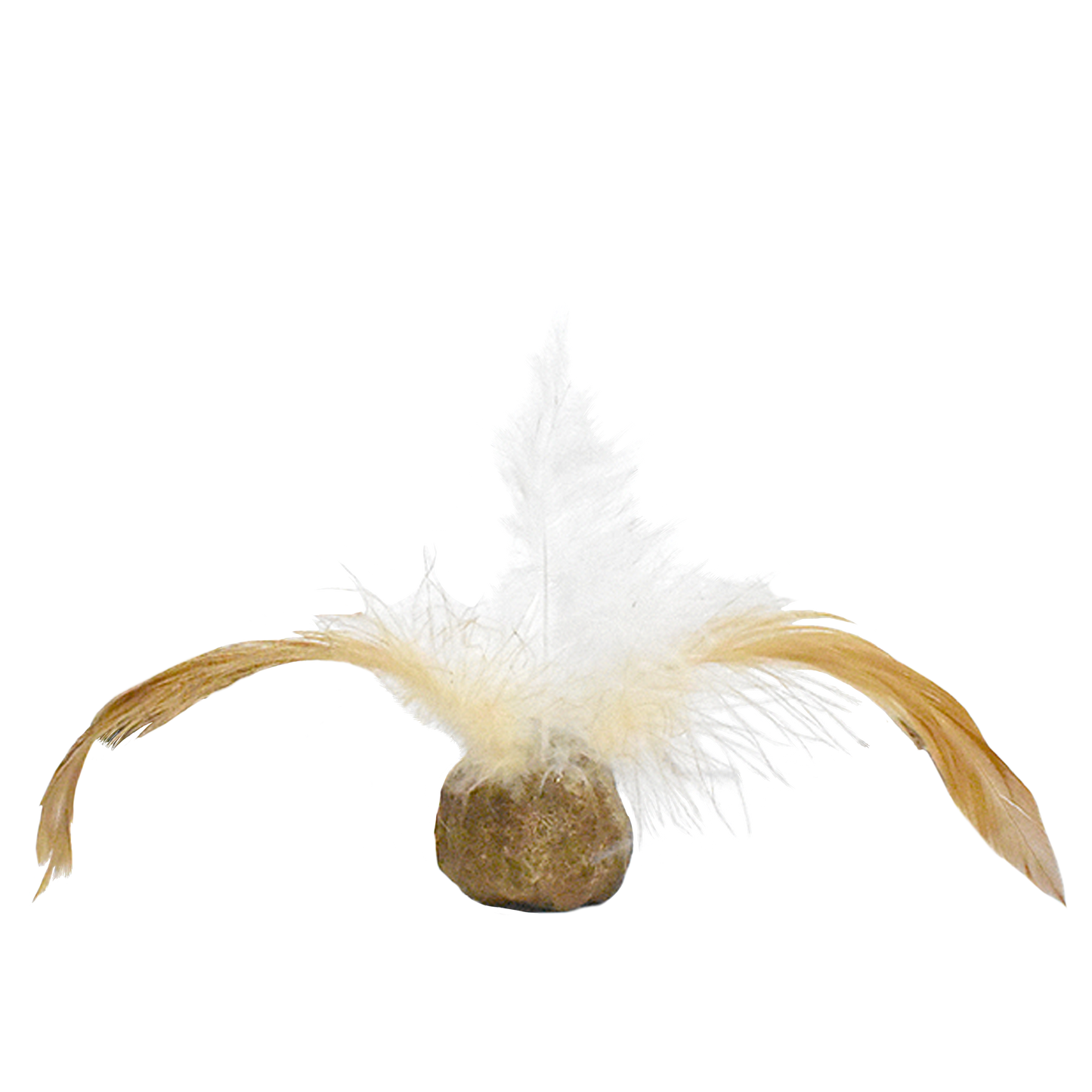 CatWant Turkey Feather Silvervine Gall Fruit Shuttlecock Cat Toy