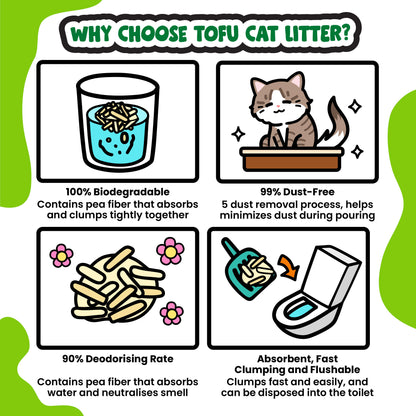 Singapaw Tofu Cat Litter Carton (2.6kg x 6)