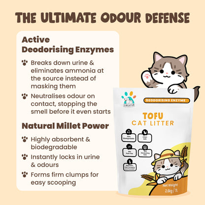 Singapaw Tofu Cat Litter 2.6kg | 7L