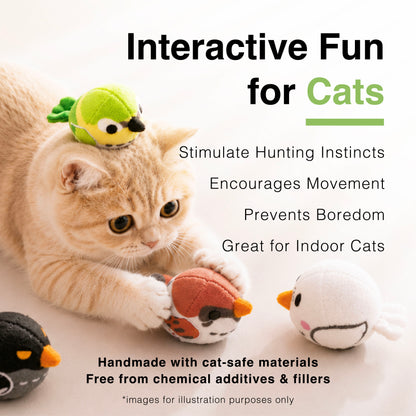 CatWant Little Chubby Bird Catnip Silvervine Plush Cat Toy