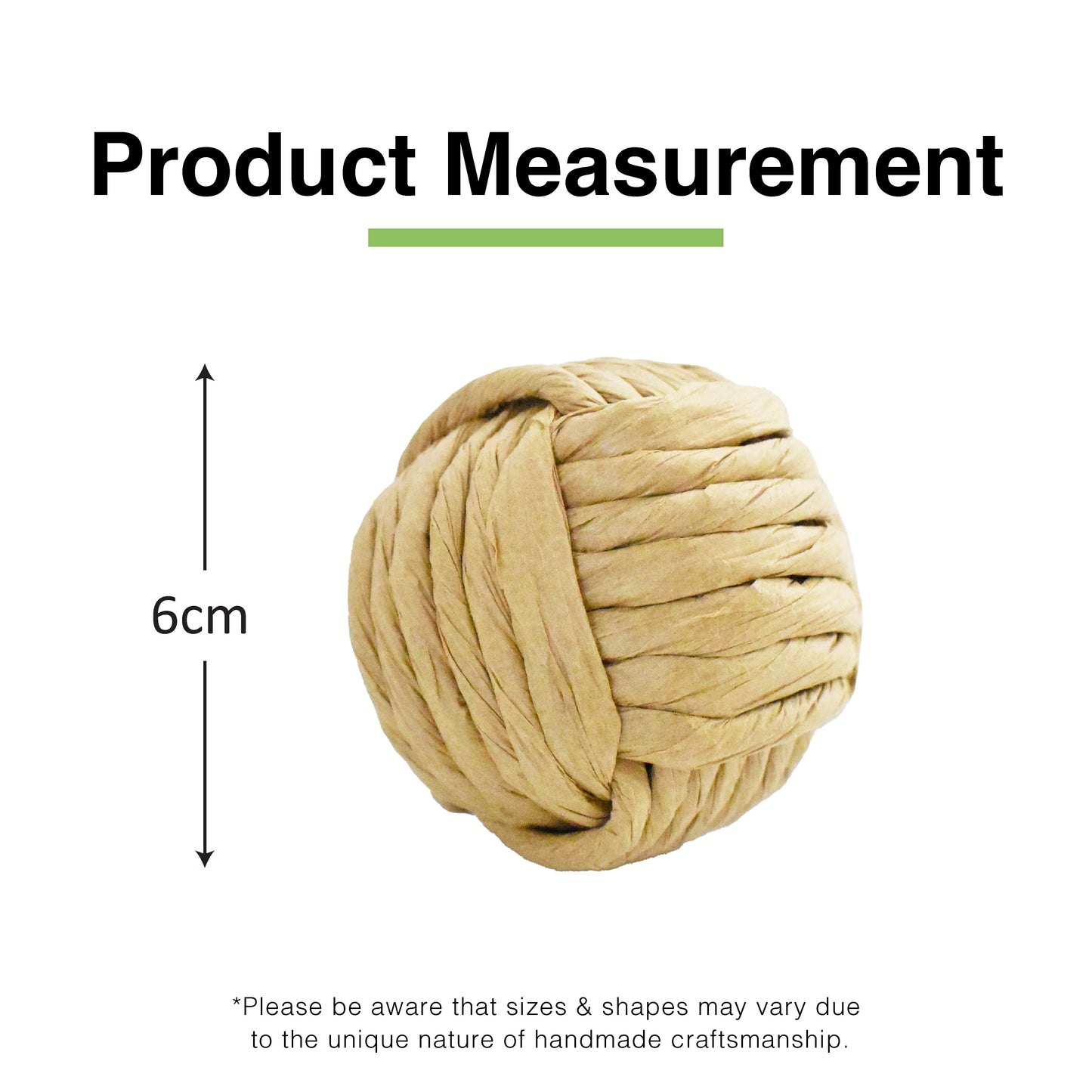 CatWant Paper Weave Ball with Gall Fruit Powder Cat Toy