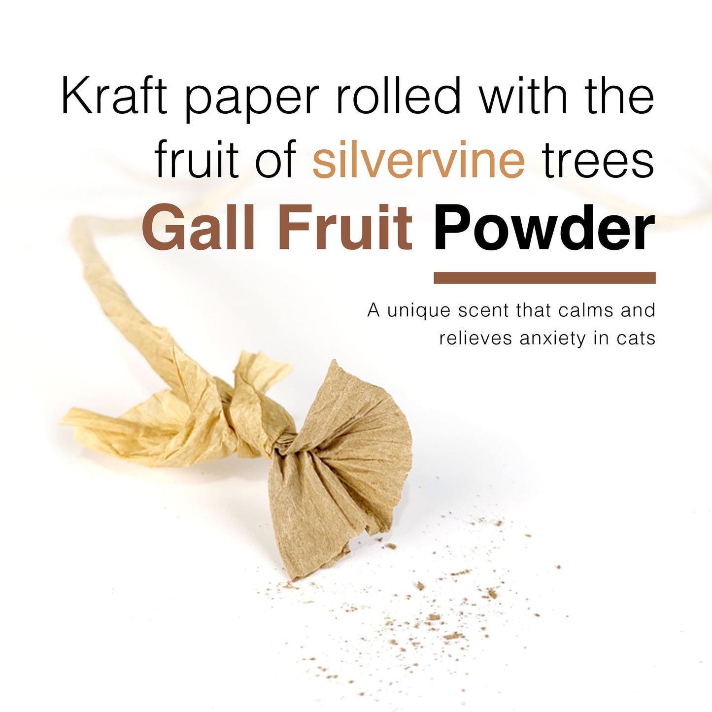 CatWant Paper Weave Ball with Gall Fruit Powder Cat Toy