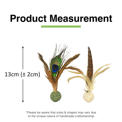 CatWant Silvervine Catnip Feather Shuttlecock Ball Cat Toy