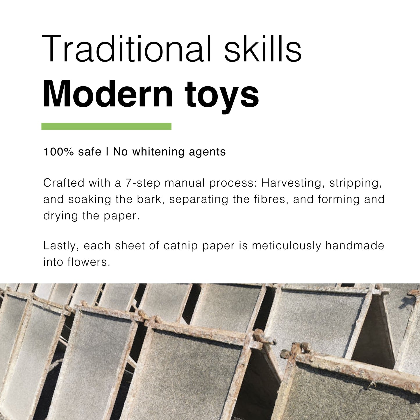 CatWant Catnip Paper Flowers Silvervine Stick Cat Toy