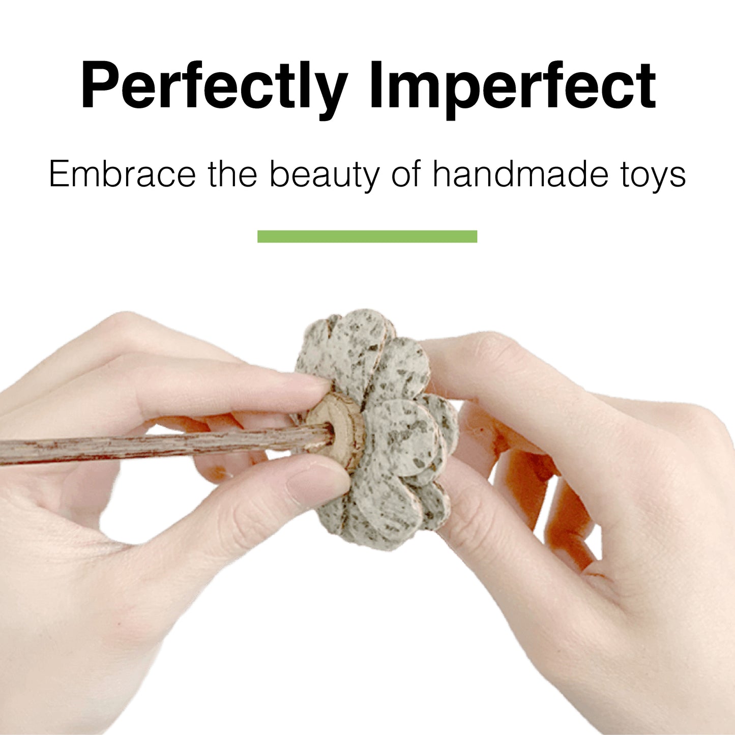 CatWant Catnip Paper Flowers Silvervine Stick Cat Toy