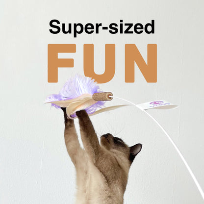 CatWant Jumbo Cat Teaser Head Feather Replacement Packs