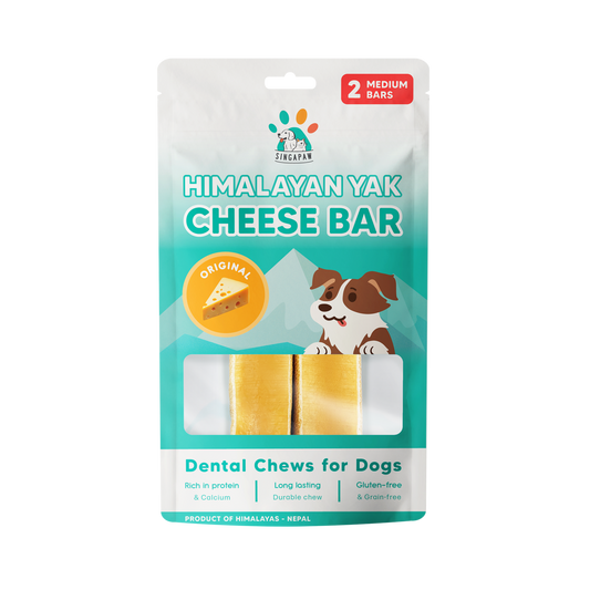 Singapaw Himalayan Yak Cheese Bar Dental Chew for Dogs