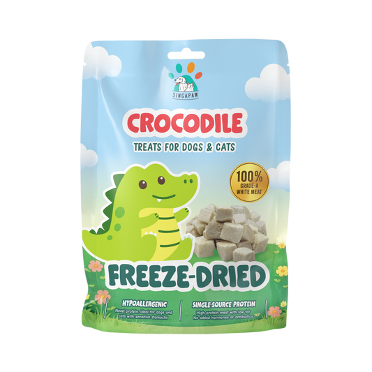 Singapaw Freeze Dried Crocodile Cat & Dog Treats