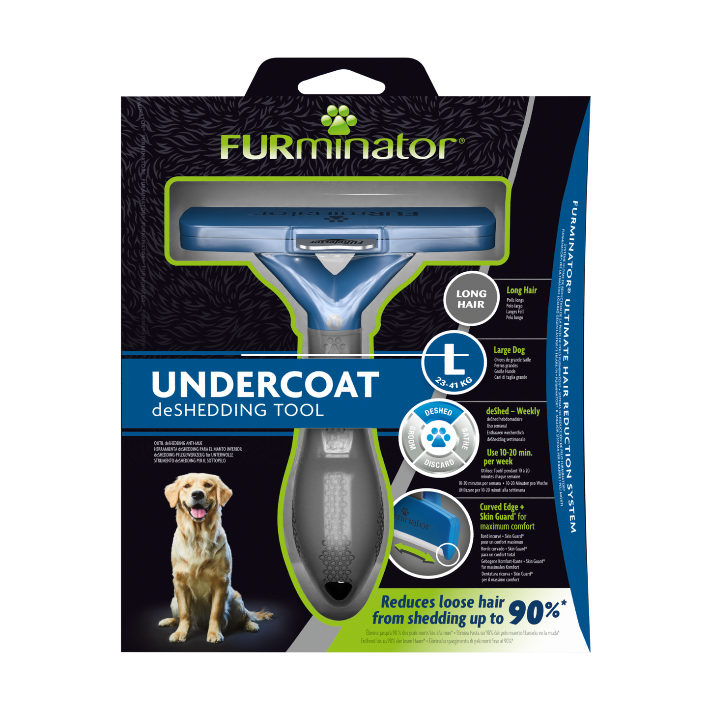 Furminator Grooming Undercoat deShedding Tool Brush For Dogs