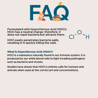 Sunstar QAIS Clear Odour Remover Hypochlorous Acid Pet Disinfectant Spray