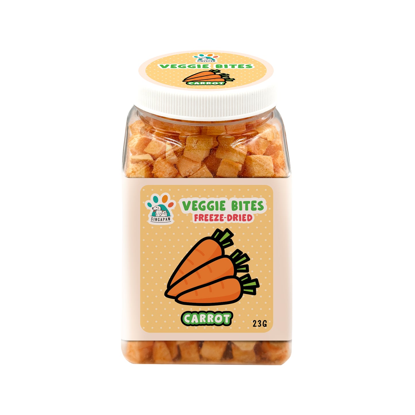 Singapaw Freeze Dried Veggie Fruity Bites Treats & Food Toppers