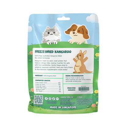 Singapaw Freeze Dried Kangaroo Cat & Dog Treats
