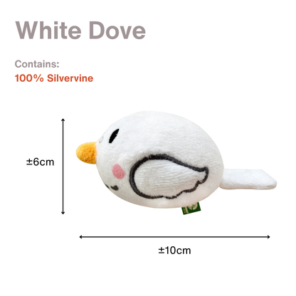 CatWant Little Chubby Bird Catnip Silvervine Plush Cat Toy