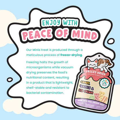 Singapaw Minis Freeze Dried Chicken Dessert Cat & Dog Treats