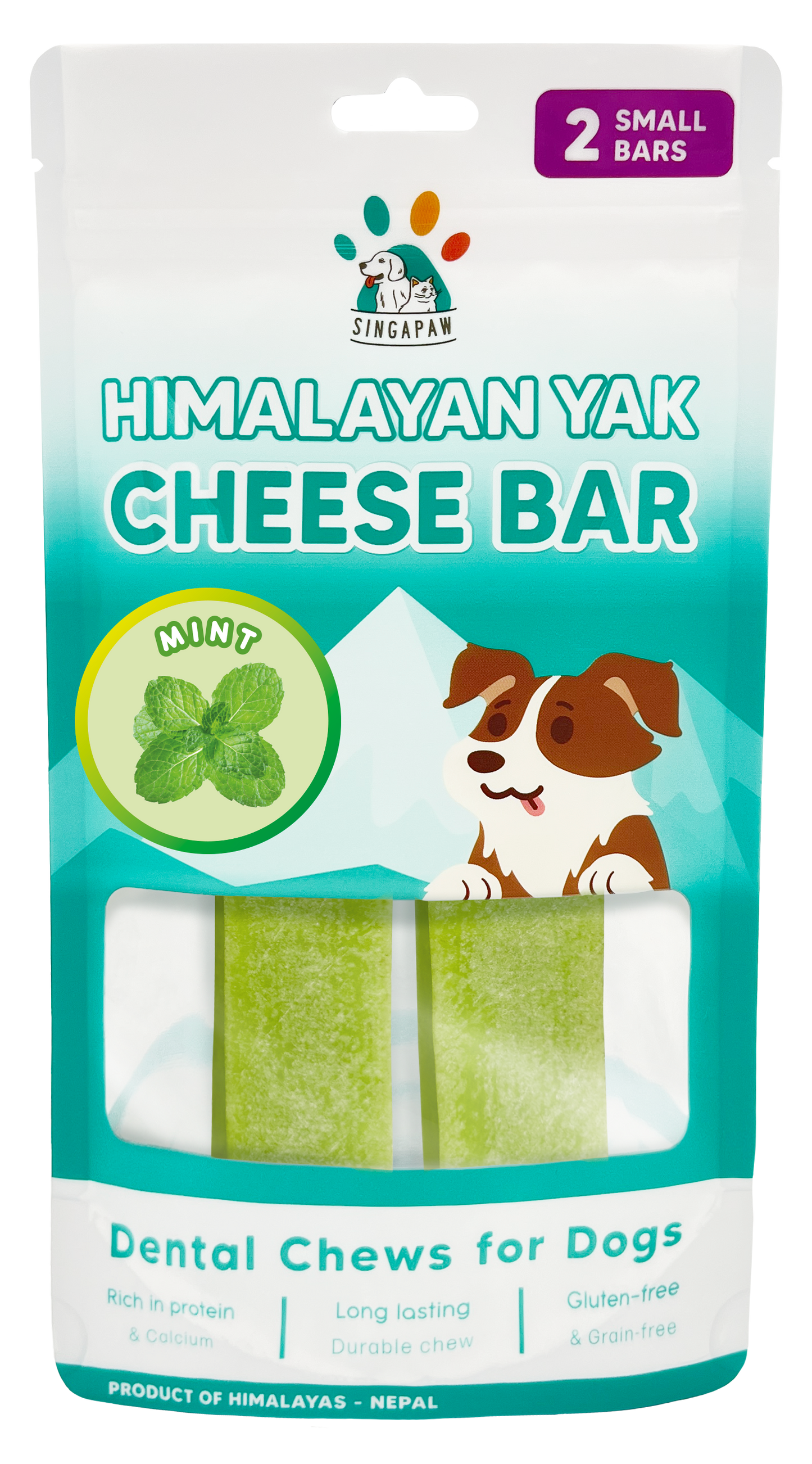 Singapaw Himalayan Yak Cheese Bar Dental Chew for Dogs