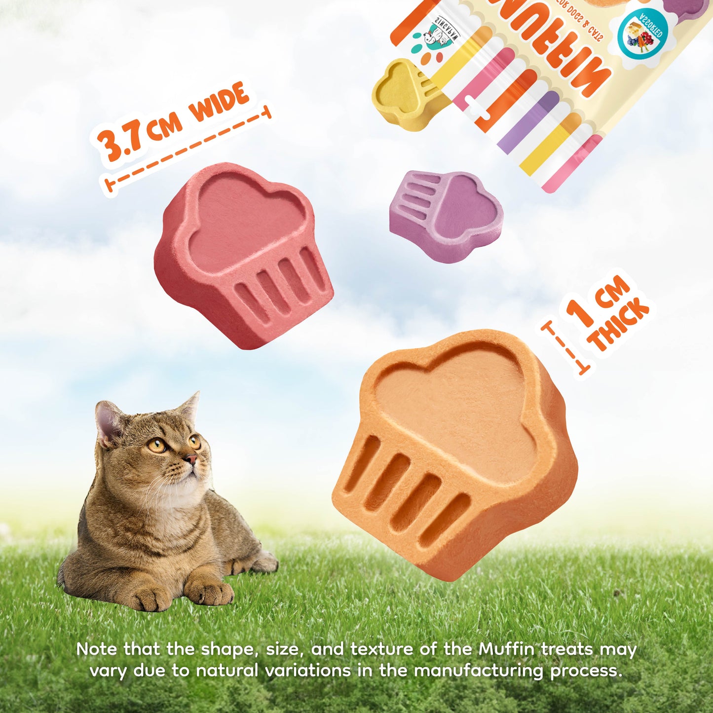 Singapaw Muffin Freeze Dried Duck Dessert Cat & Dog Treats