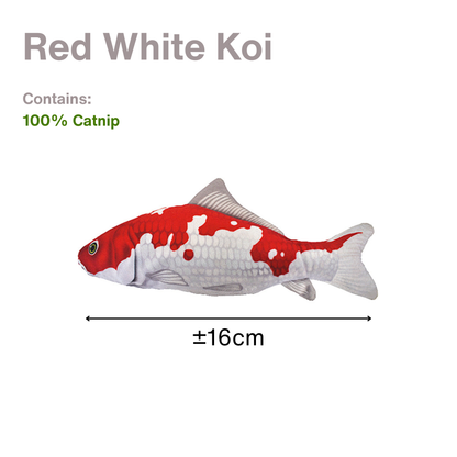 CatWant Catnip Silvervine Filled Fish Cuddle Toy