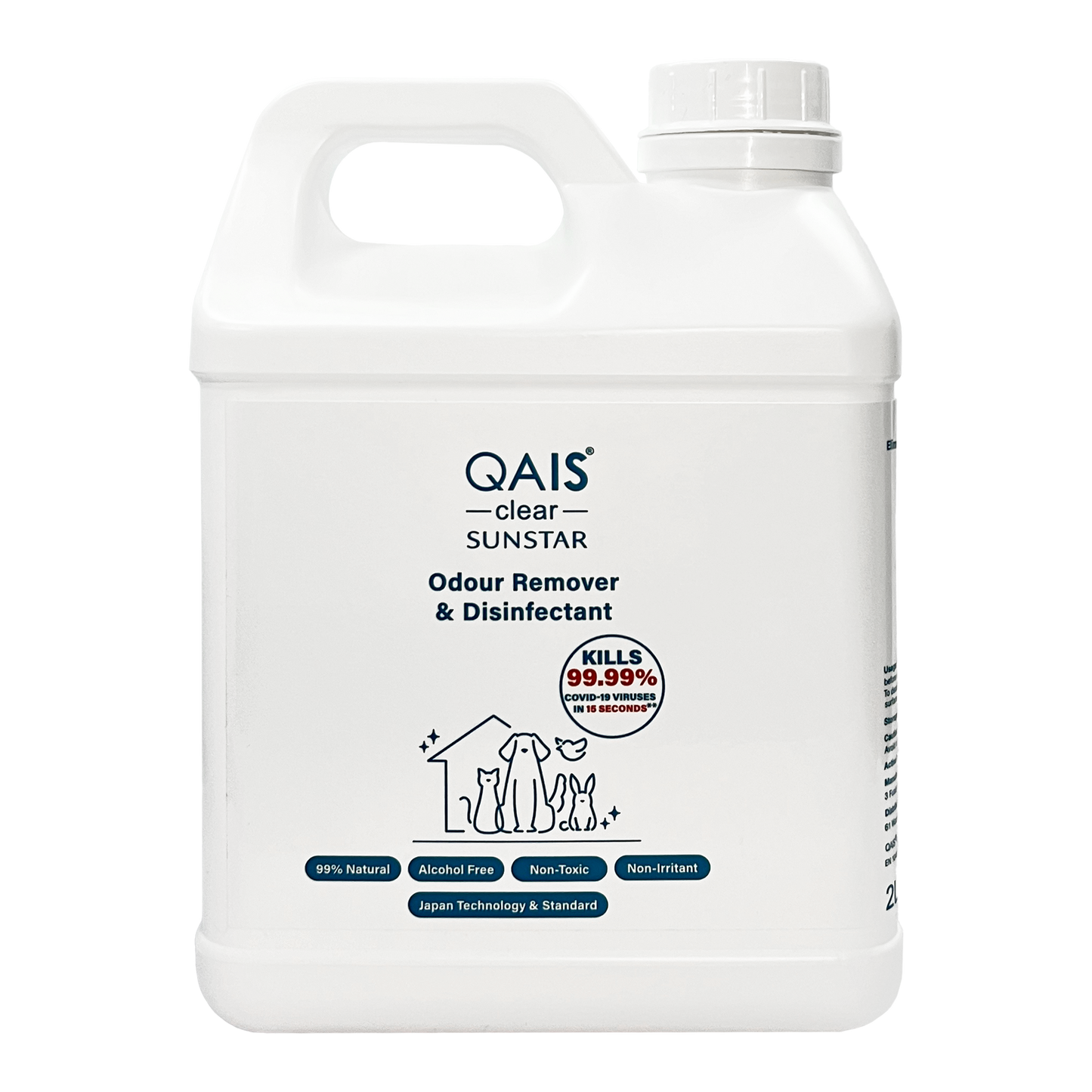 Sunstar QAIS Clear Odour Remover Hypochlorous Acid Pet Disinfectant Spray