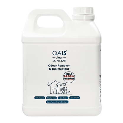 Sunstar QAIS Clear Odour Remover Hypochlorous Acid Pet Disinfectant Spray
