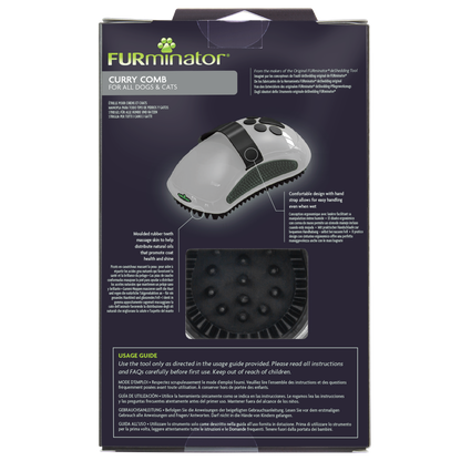 Furminator Grooming Curry Comb for Cats & Dogs
