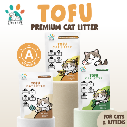 Singapaw Tofu Cat Litter Carton (2.6kg x 6)