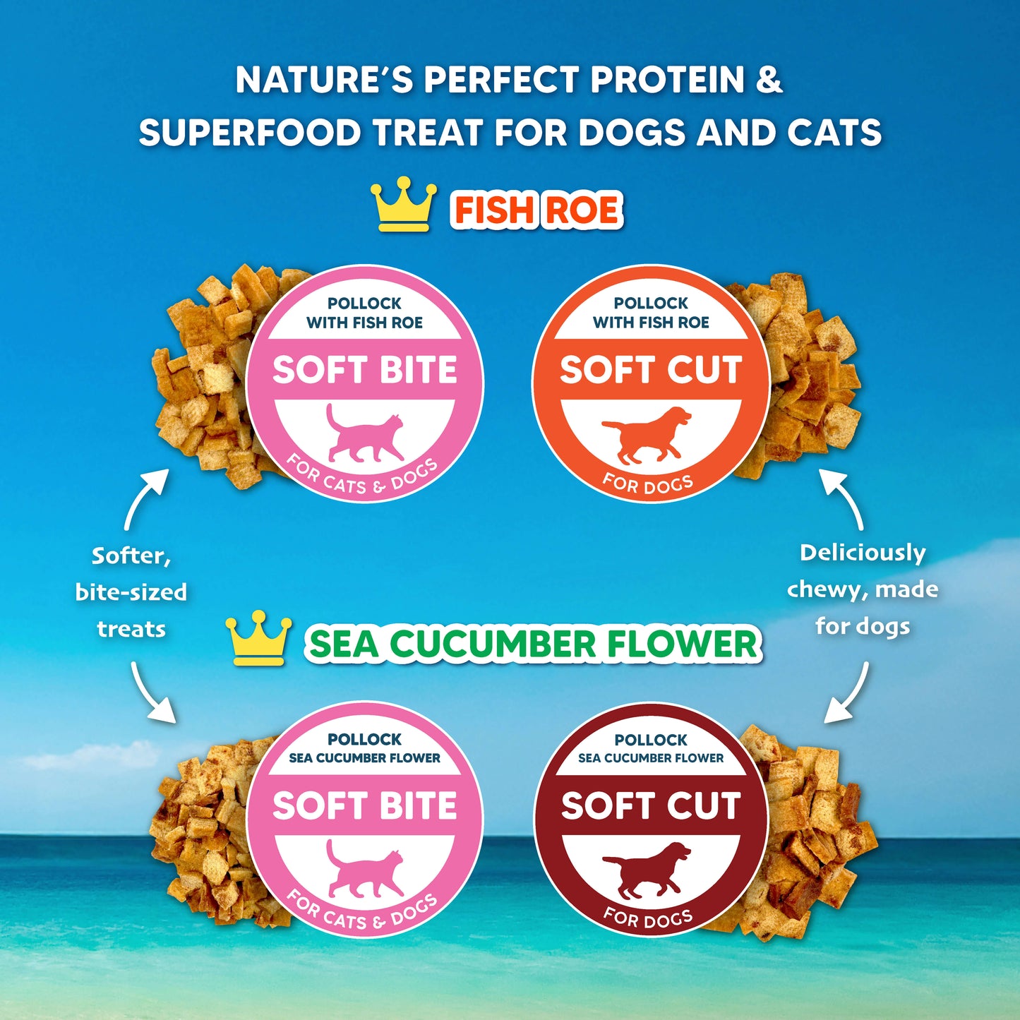 Singapaw Pacific Ocean Dehydrated Pollock Cat & Dog Treats