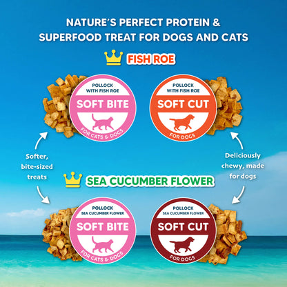 Singapaw Pacific Ocean Dehydrated Pollock Cat & Dog Treats