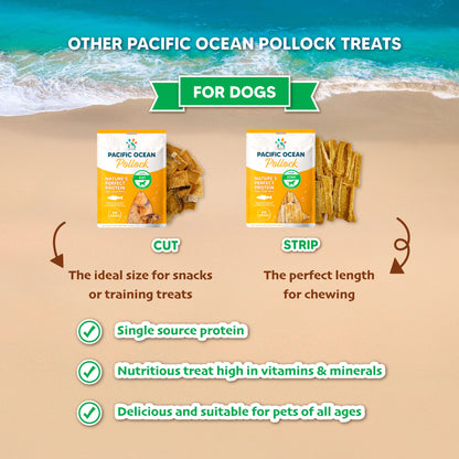 Singapaw Pacific Ocean Dehydrated Pollock Cat & Dog Treats
