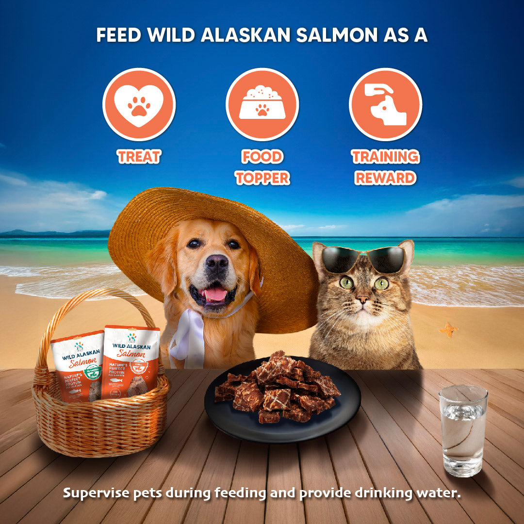 Singapaw Wild Alaskan Dehydrated Salmon Cat & Dog Treats