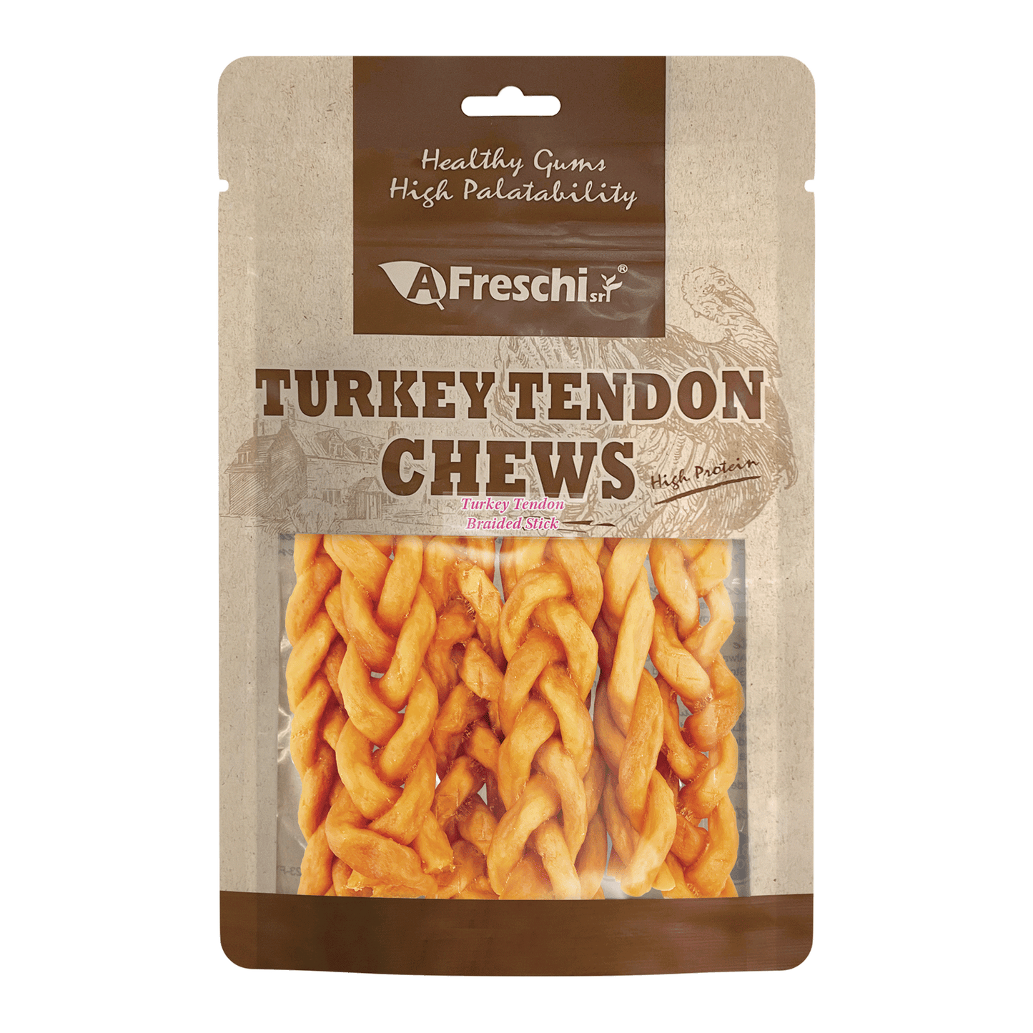 Afreschi Turkey Tendon Jerky Dog Treats