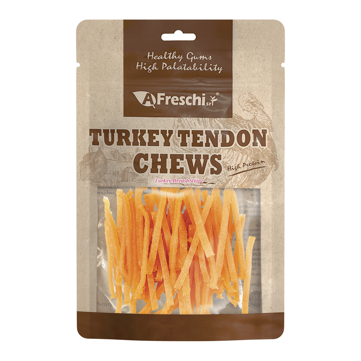 Afreschi Turkey Tendon Jerky Dog Treats