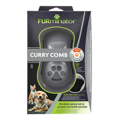 Furminator Grooming Curry Comb for Cats & Dogs