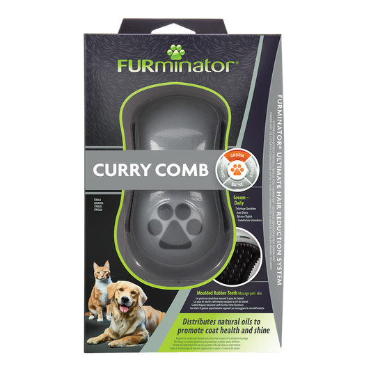 Furminator Grooming Curry Comb for Cats & Dogs