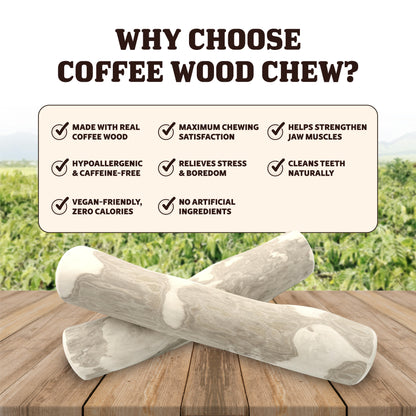 Singapaw Coffee Wood Dental Chew for Dogs