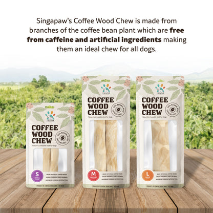 Singapaw Coffee Wood Dental Chew for Dogs