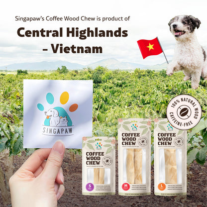 Singapaw Coffee Wood Dental Chew for Dogs