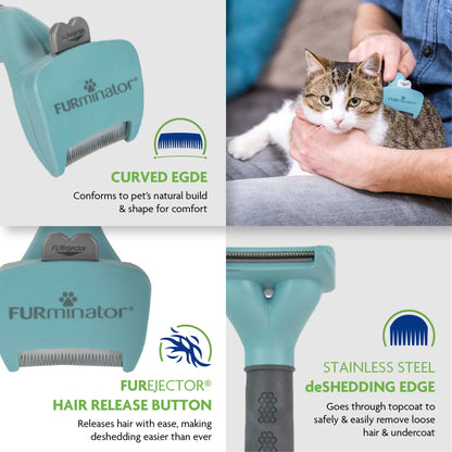 Furminator Grooming Undercoat deShedding Tool Brush For Cats