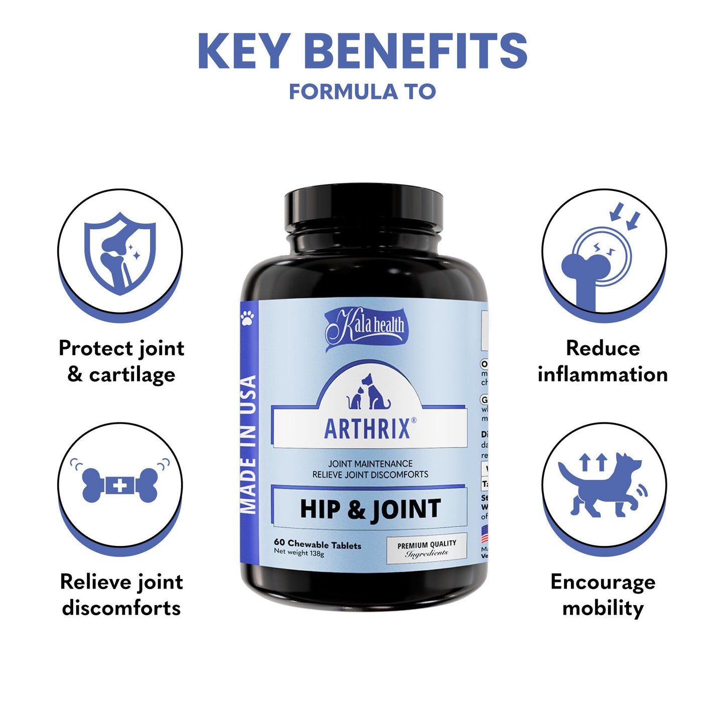 Kala Health Arthrix Hip & Joint Pet Supplement