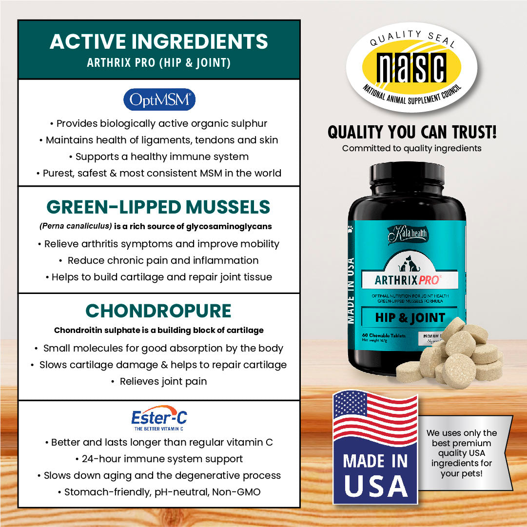 Kala Health Arthrix Pro Hip & Joint Pet Supplement