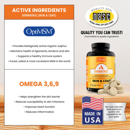 Kala Health Dermatrix Skin & Coat Pet Supplement