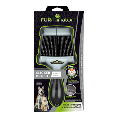 Furminator Grooming Large Firm Slicker Brush for Cats & Dogs