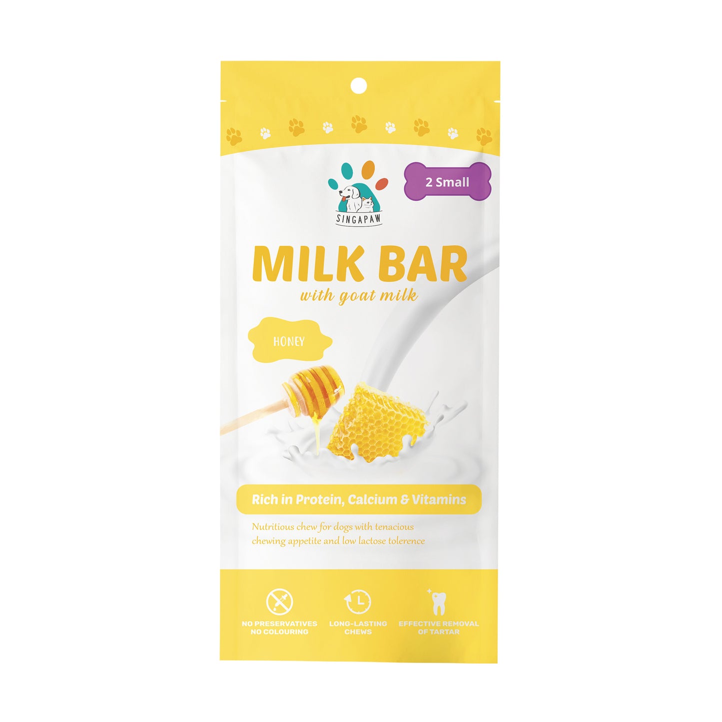 Singapaw Milk Bar Dental Chew with Goat Milk for Dogs