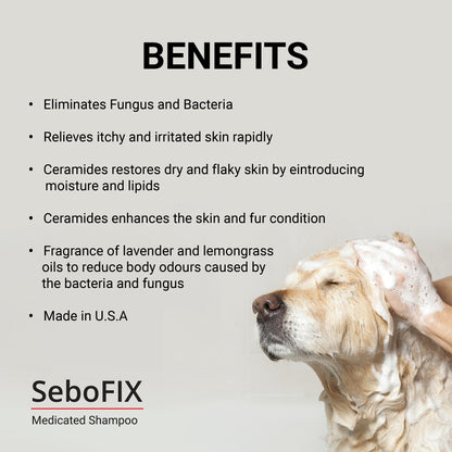 Animedx SeboFIX Anti-Fungal & Anti-Bacterial Medicated Pet Shampoo