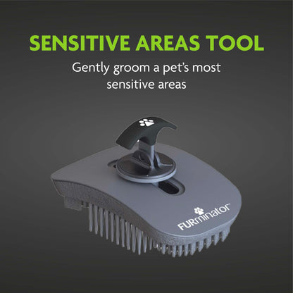 Furminator Grooming Sensitive Areas Brush for Cats & Dogs