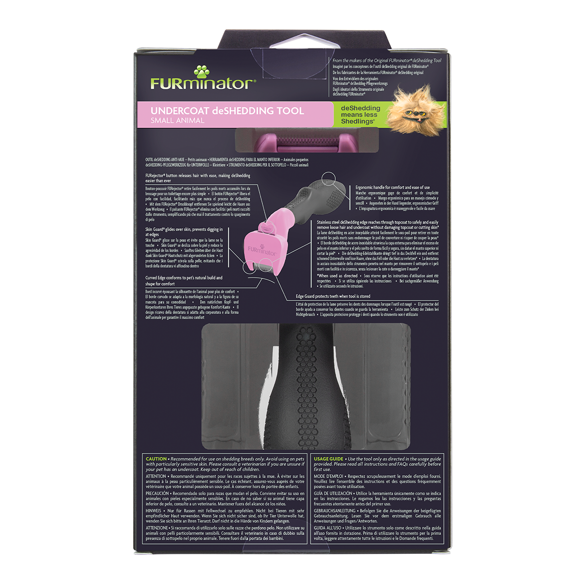 Furminator Grooming Undercoat deShedding Tool Brush For Small Animals